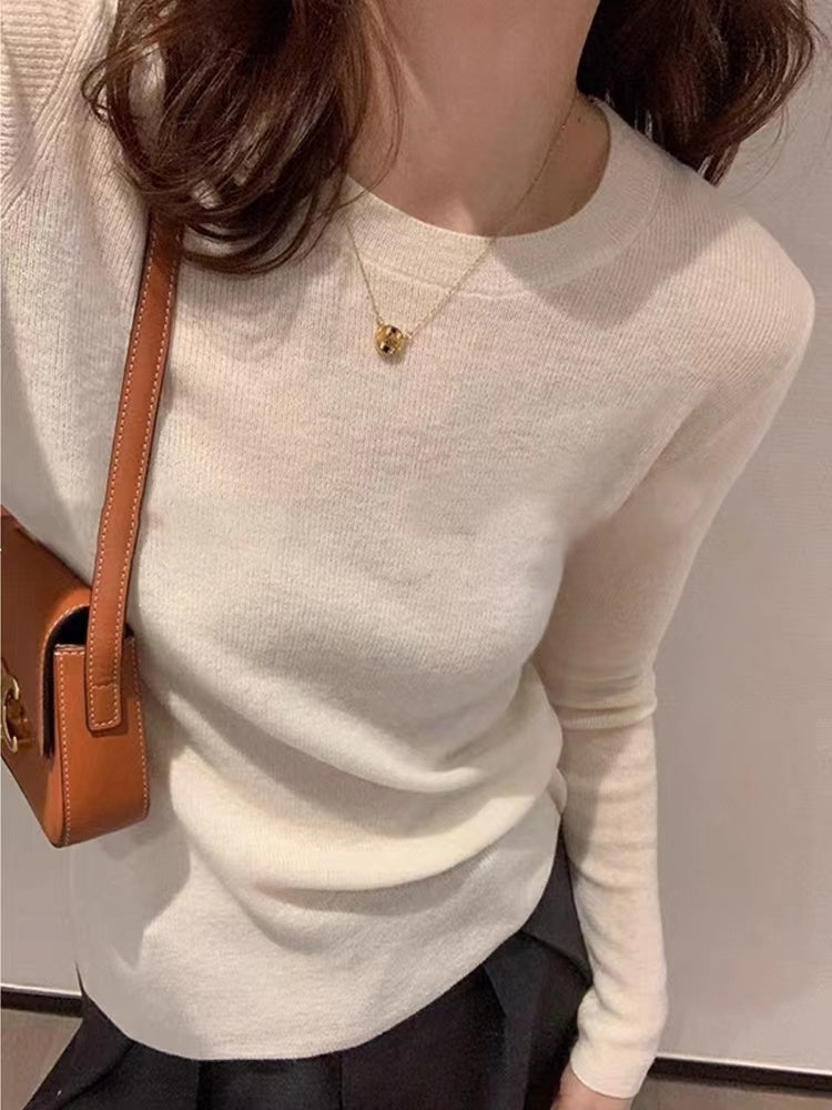【再入荷】シースルーウールリブニット 1293