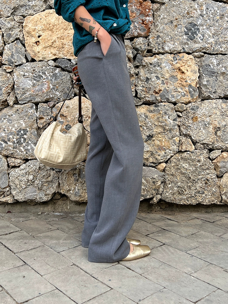 タックストレートパンツ 1506