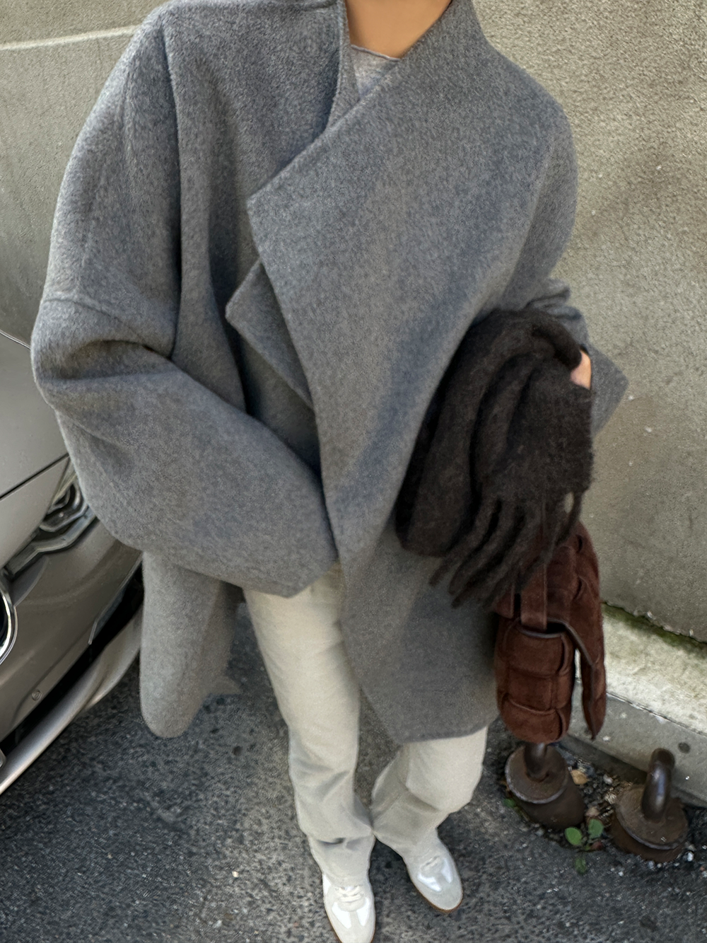 両面ウールリバーケープコート 1226