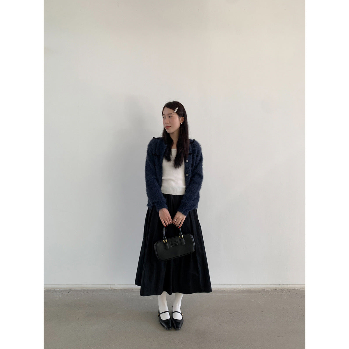 リボンニットカーディガン 1853