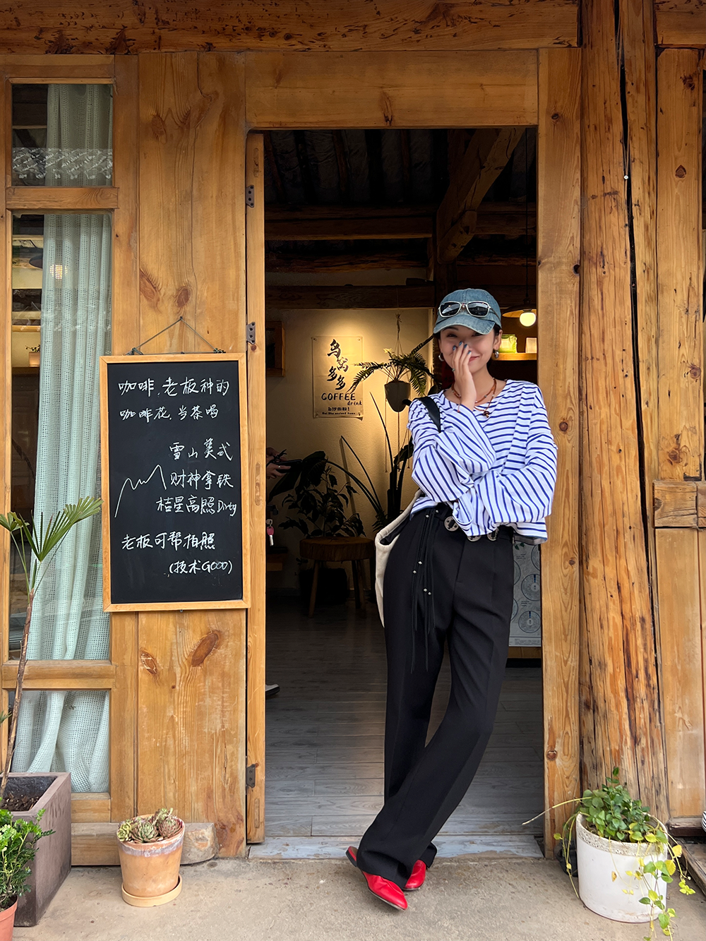 タックストレートパンツ 1506