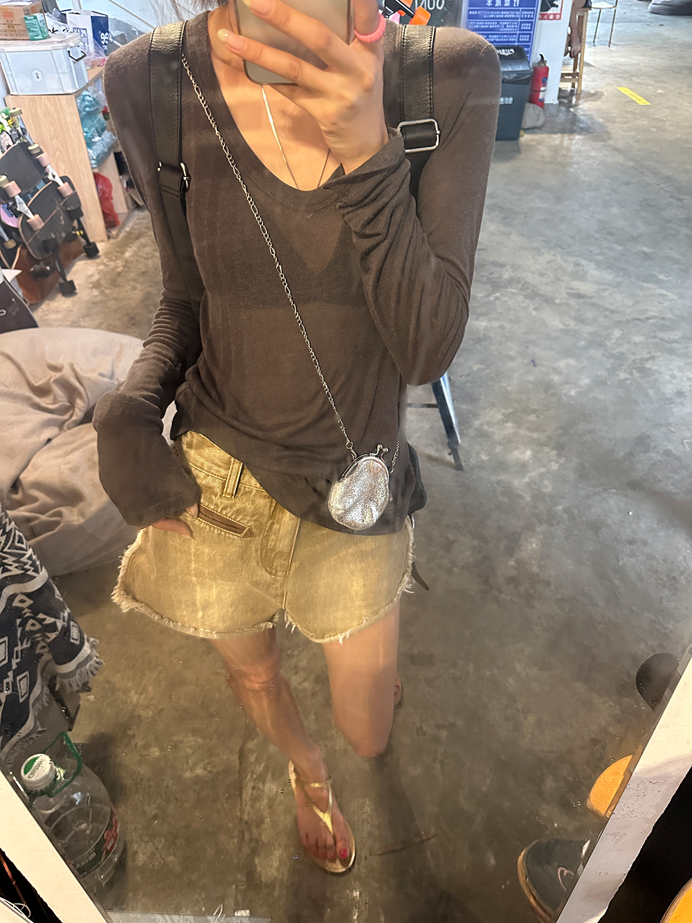 【再入荷】Uネックシアートップス 1111