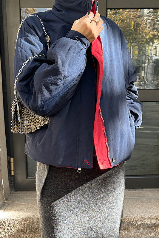 リバーシブルスタンドカラーブルゾン 2243