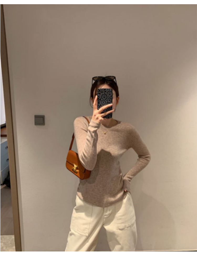 【再入荷】シースルーウールリブニット 1293