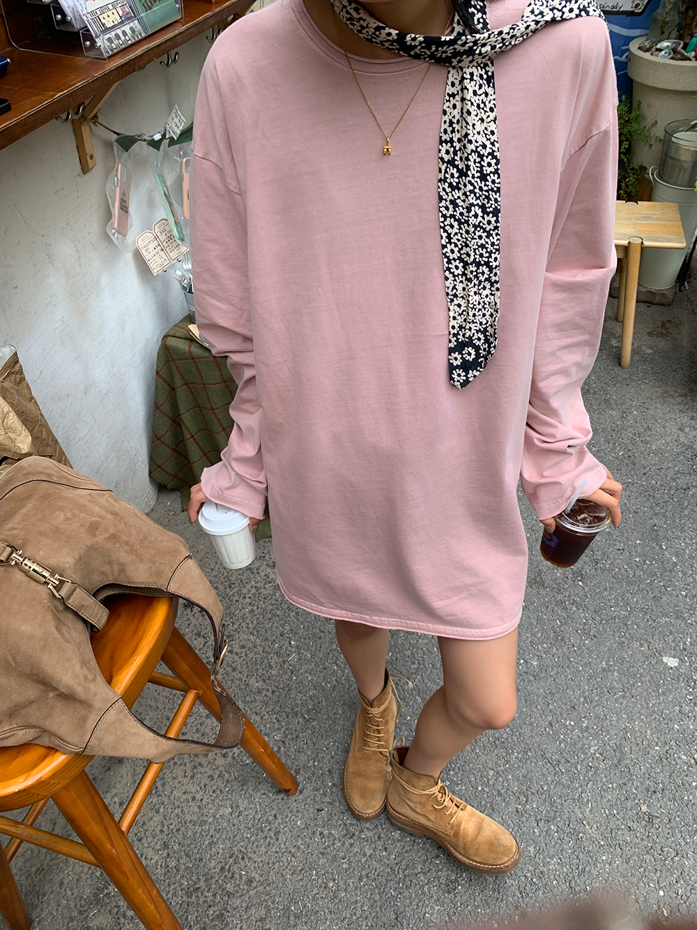 オーバーサイズロングTEE 1190