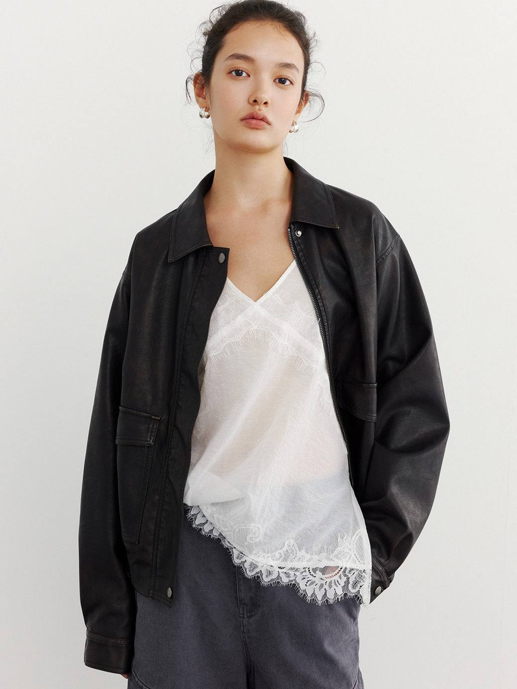FAUX LEATHER JACKT 2127