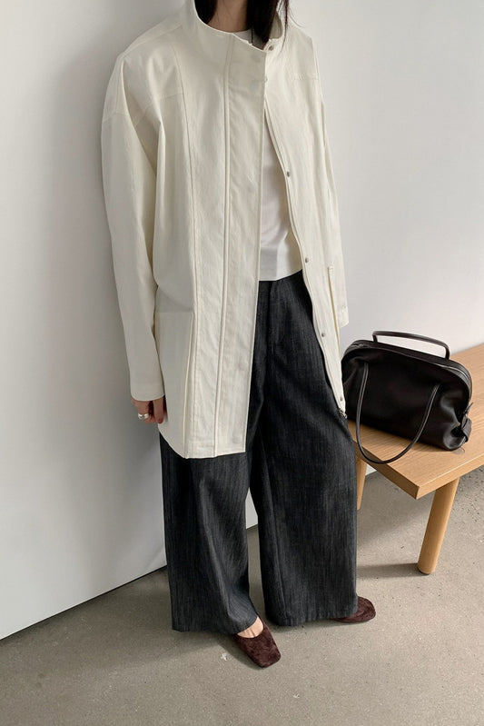 OVERSIZED STAND COLLAR JACKET 2321