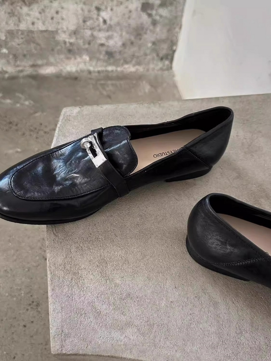 バックルデザインローファー 2149