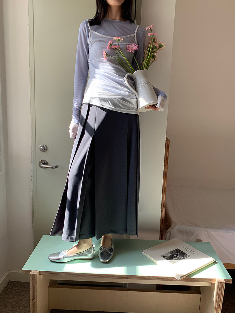 【再入荷】シアーロングスリーブレイヤードTシャツ 1440