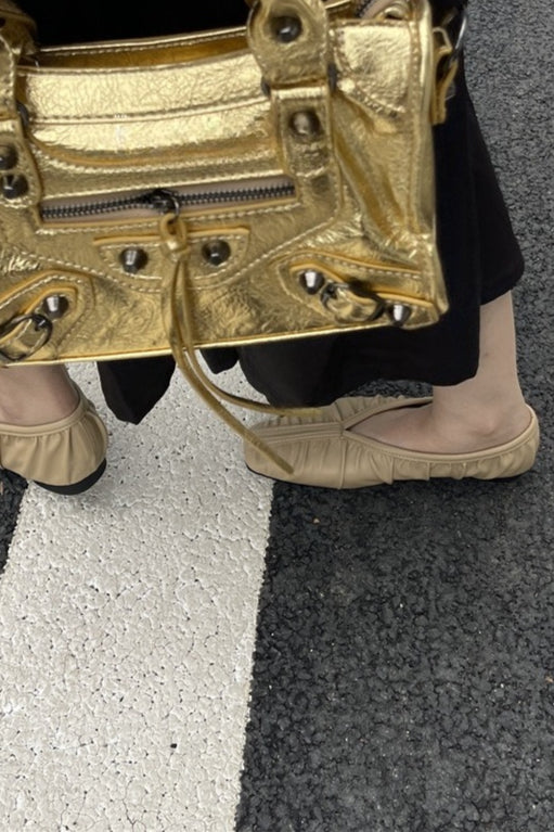 ギャザーフラットシューズ 2280