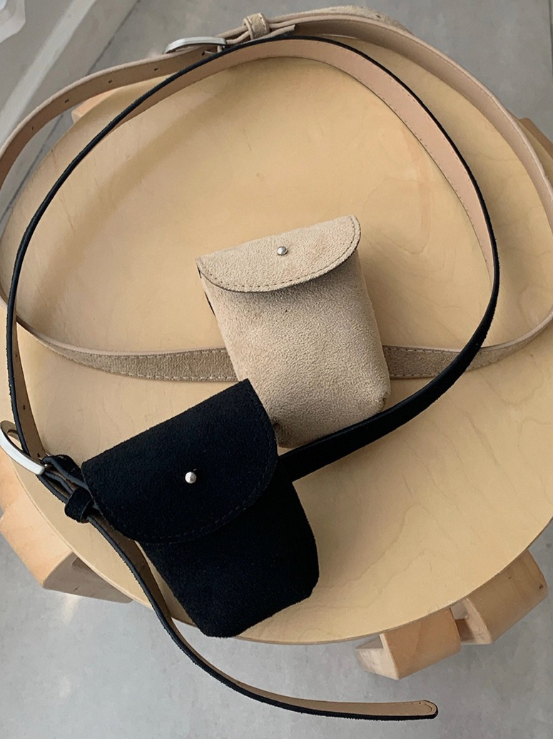 SUEDE BELT FLAP BAG 2122
