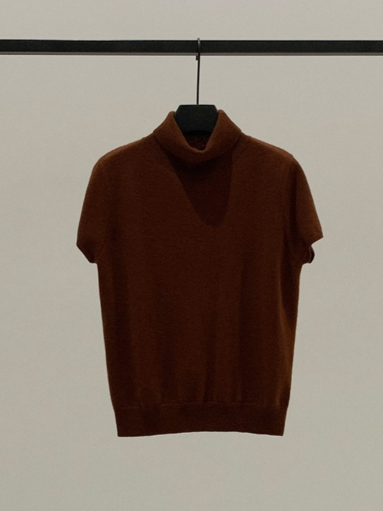 HALF-SLEEVE TURTLENECK KNIT 2126
