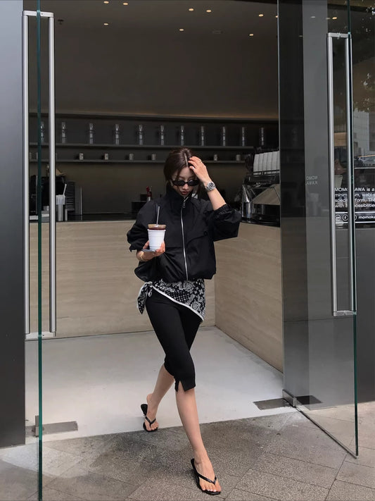 サイドスリットカプリパンツ 2333