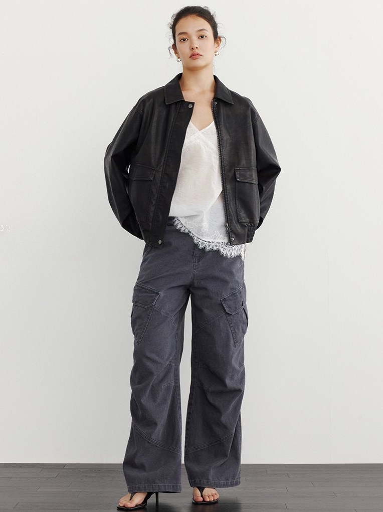 FAUX LEATHER JACKT 2127
