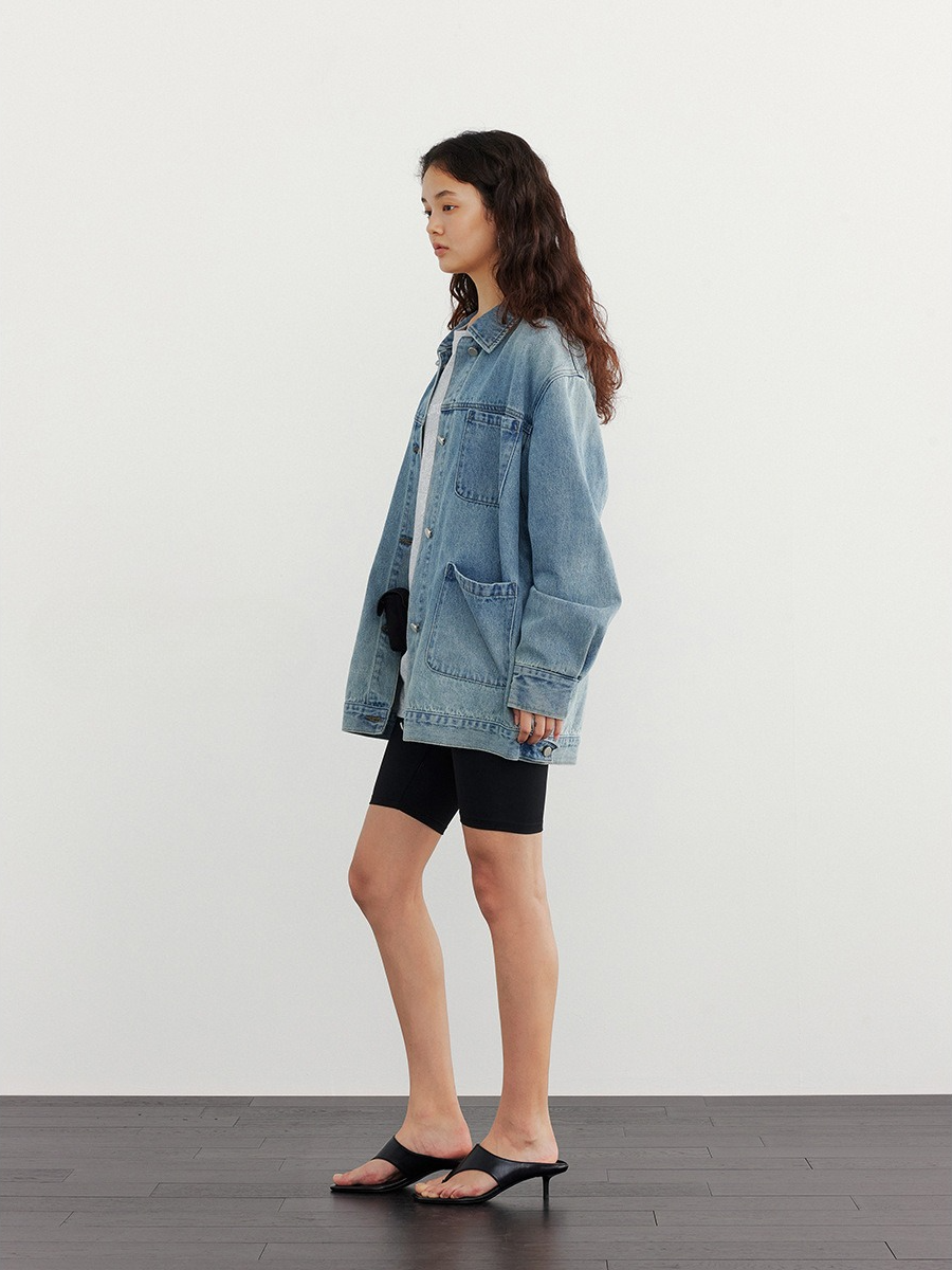 VINTAGE LOOK DENIM JACKET 2123
