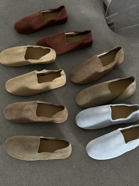 スエードフラットシューズ 2191