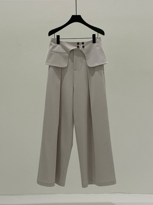 LAYERED FLAP TUCK PANTS 2130