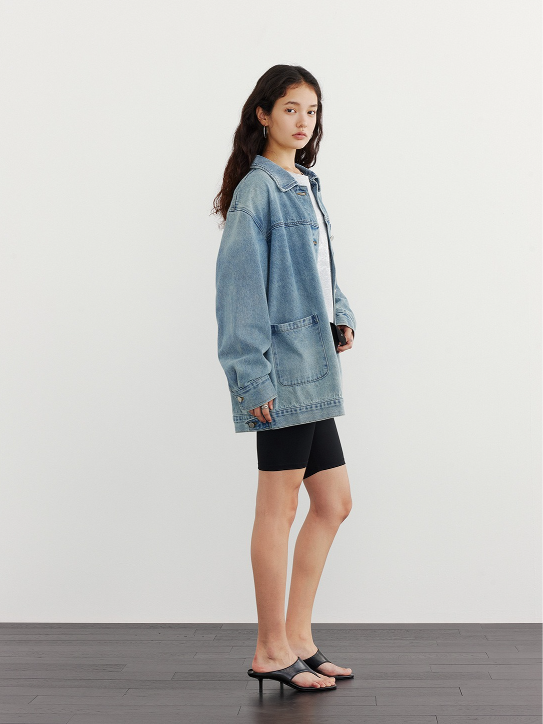 VINTAGE LOOK DENIM JACKET 2123