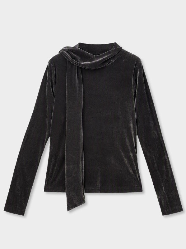 VELVET TIE TOP 2476