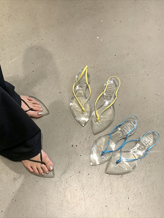 クリアデザインフラットサンダル 2437