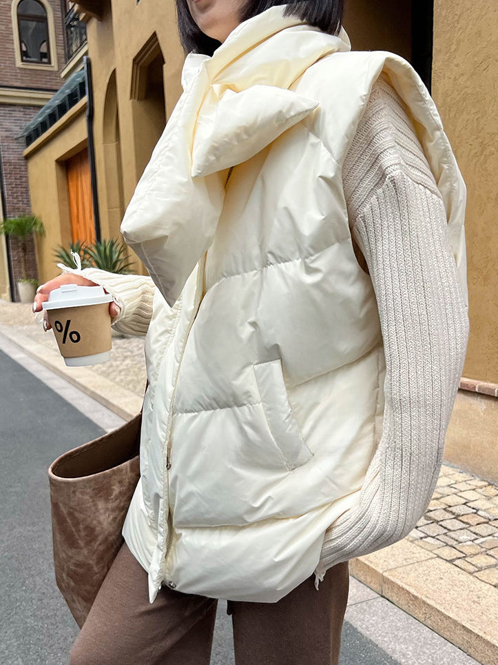 オーバーサイズダウンベスト(ダウンマフラー付き) 1247