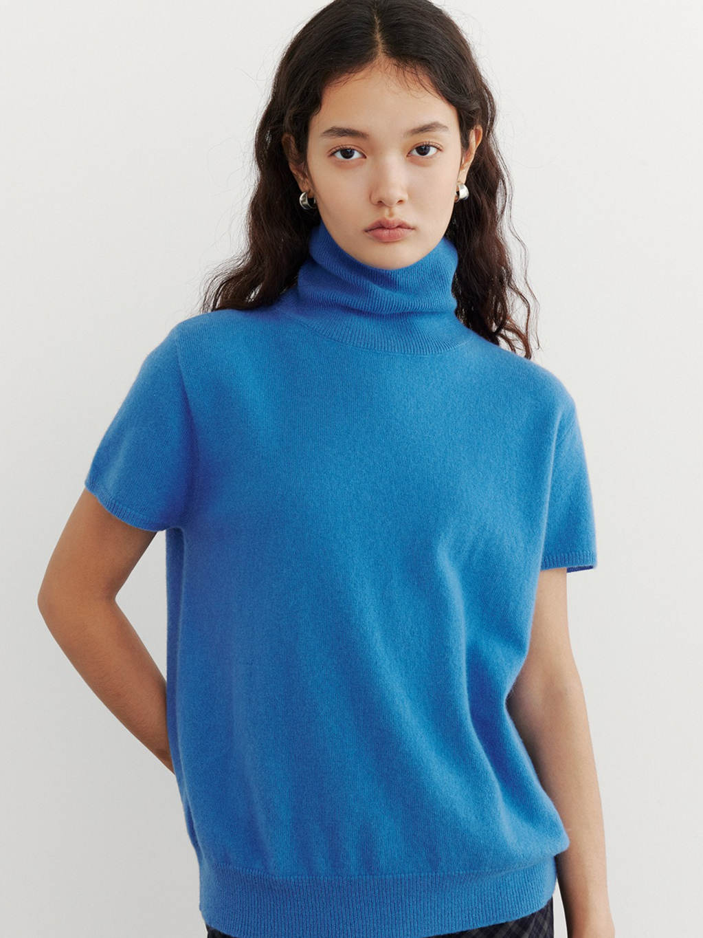 HALF-SLEEVE TURTLENECK KNIT 2126