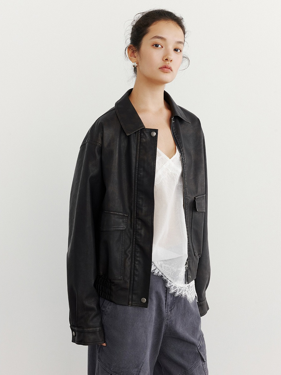 FAUX LEATHER JACKT 2127