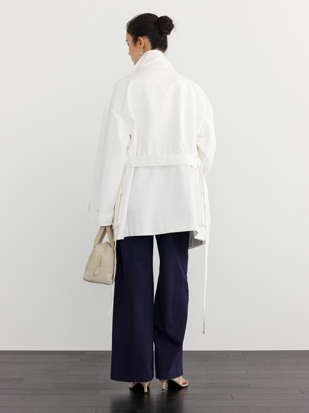 OVERSIZED STAND COLLAR COAT 2128