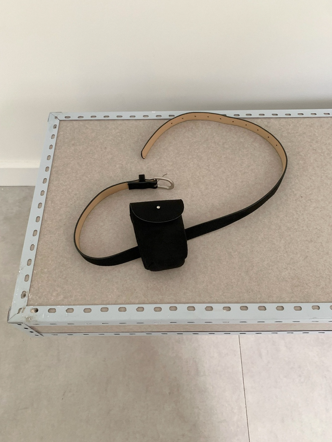 SUEDE BELT FLAP BAG 2122