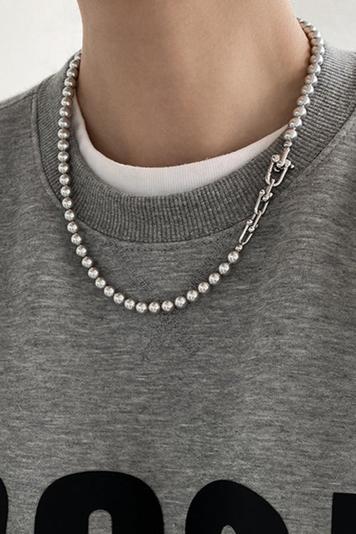 チェーン×パールネックレス 2281
