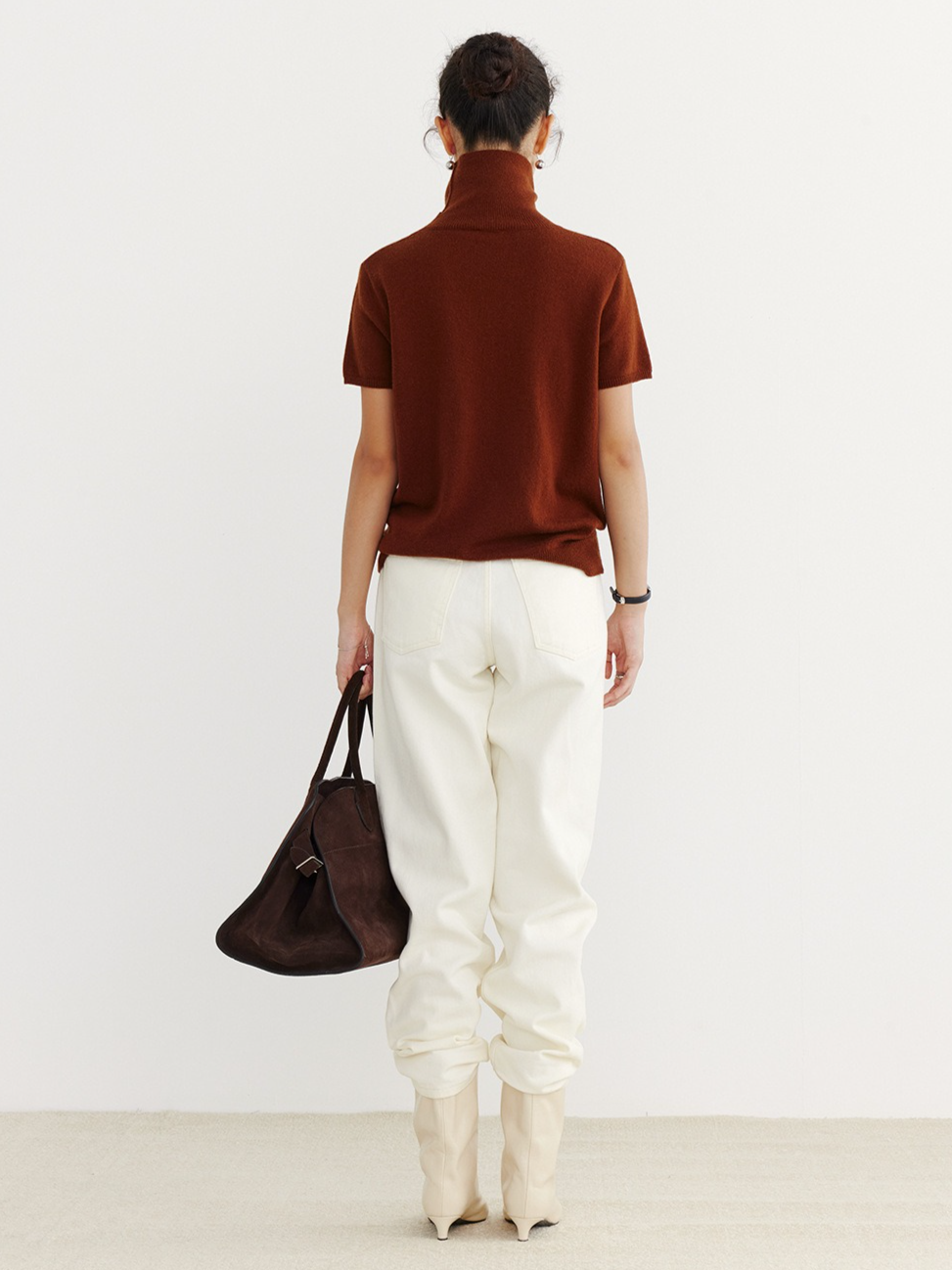 HALF-SLEEVE TURTLENECK KNIT 2126