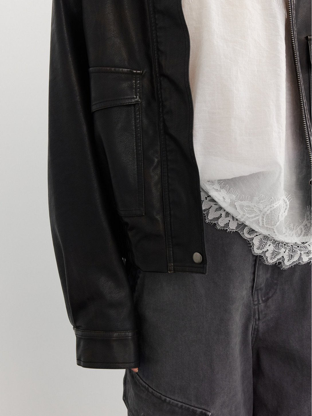 FAUX LEATHER JACKT 2127
