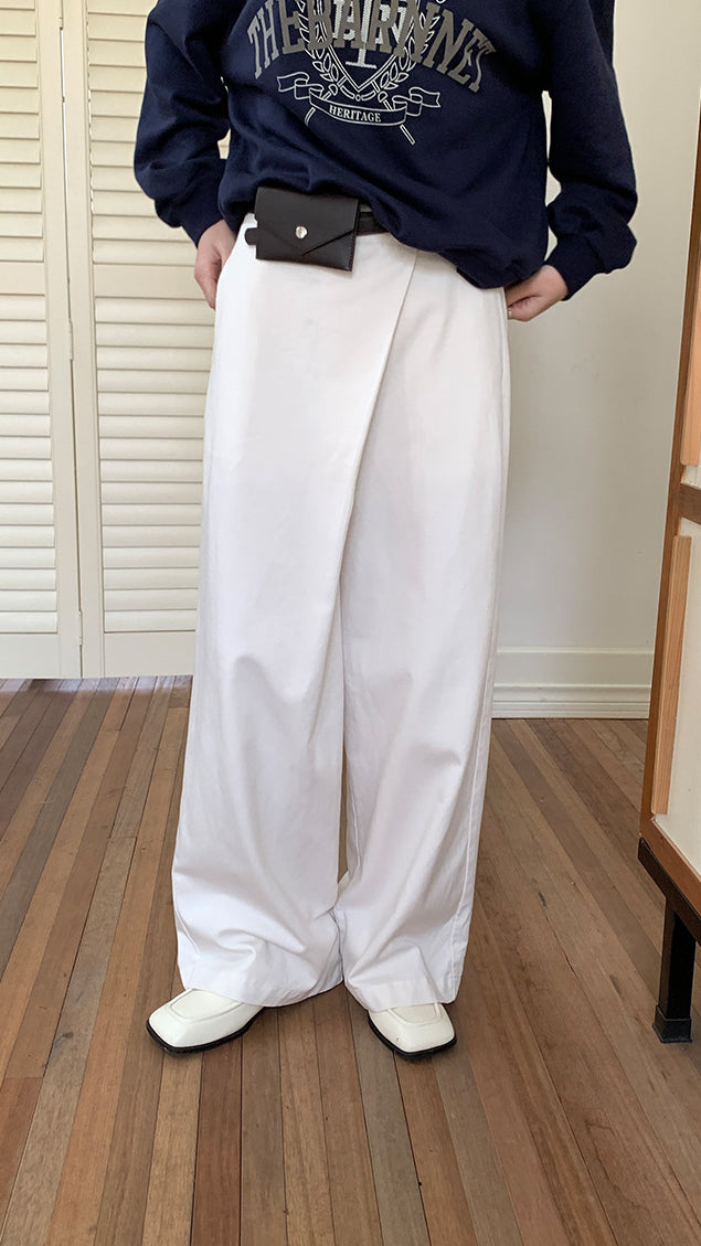 ミニポーチベルト付きワイドパンツ 0875