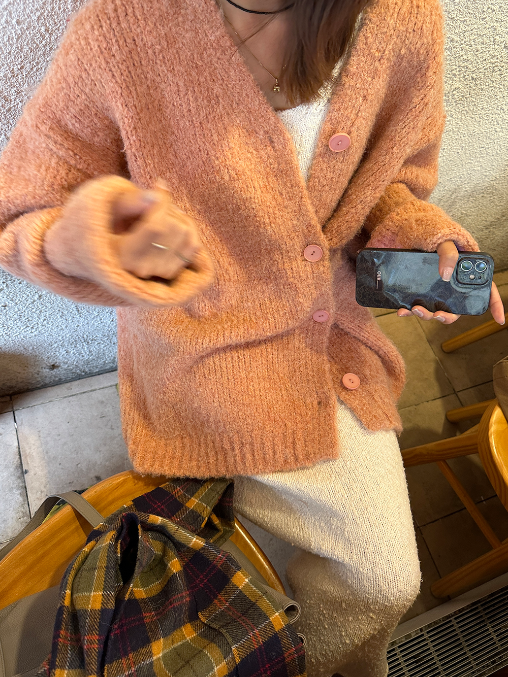 2WAYアシンメトリーカーディガン 1266