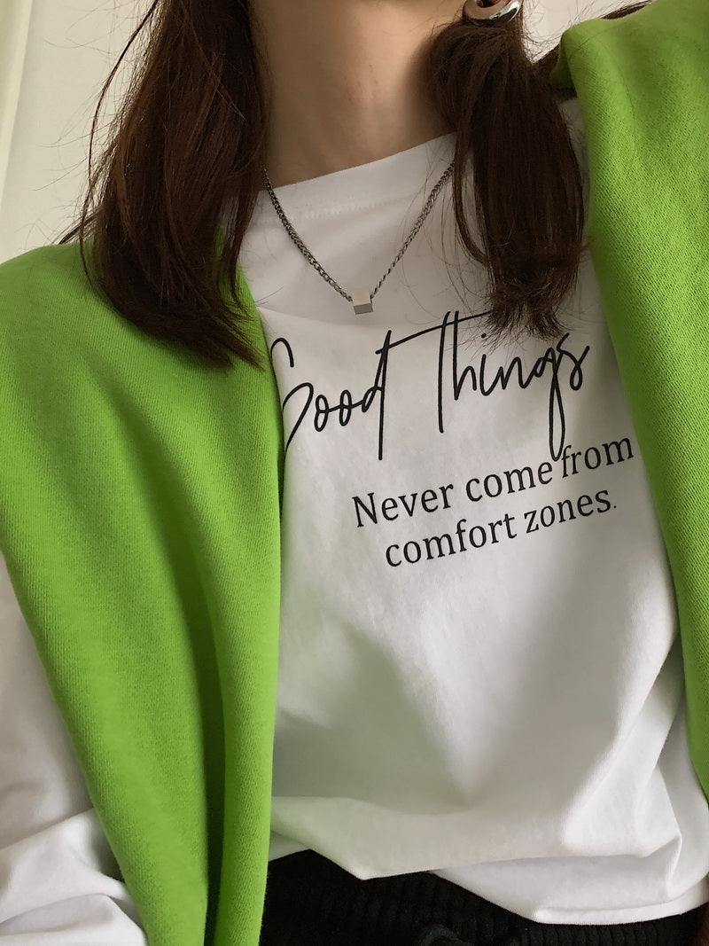 Good thingsコットンロゴTシャツ 0910