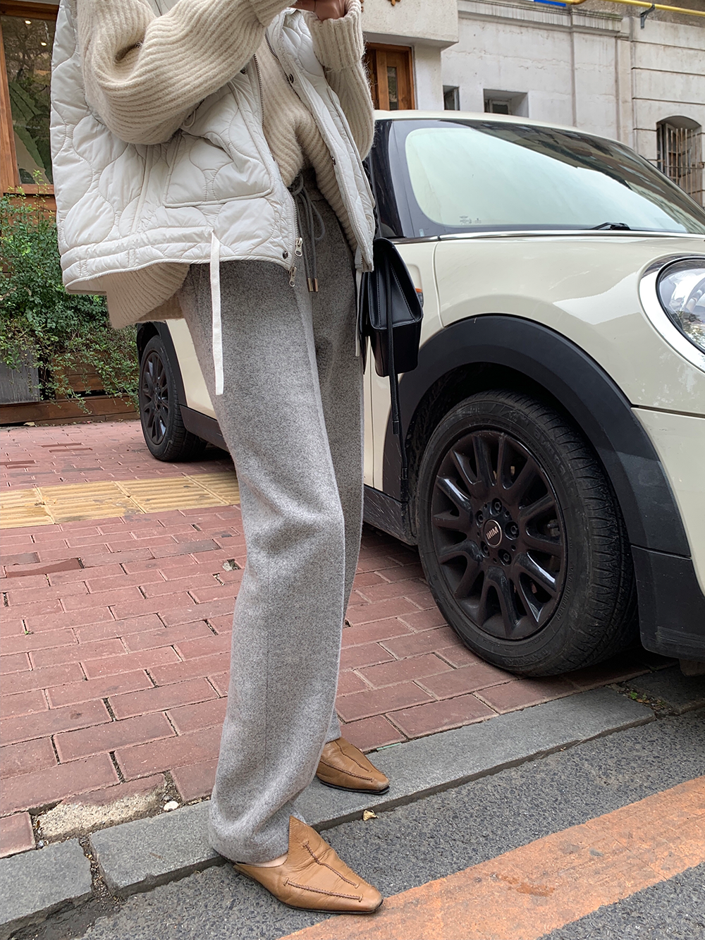 センタープレスウールストレッチパンツ 1264