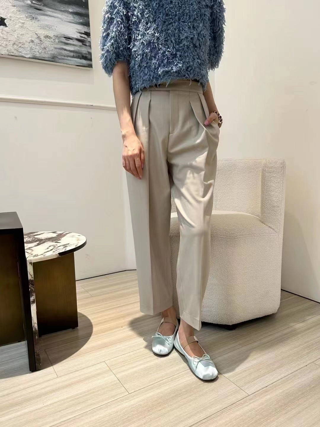 シルクサテンバレリーナシューズ 0949