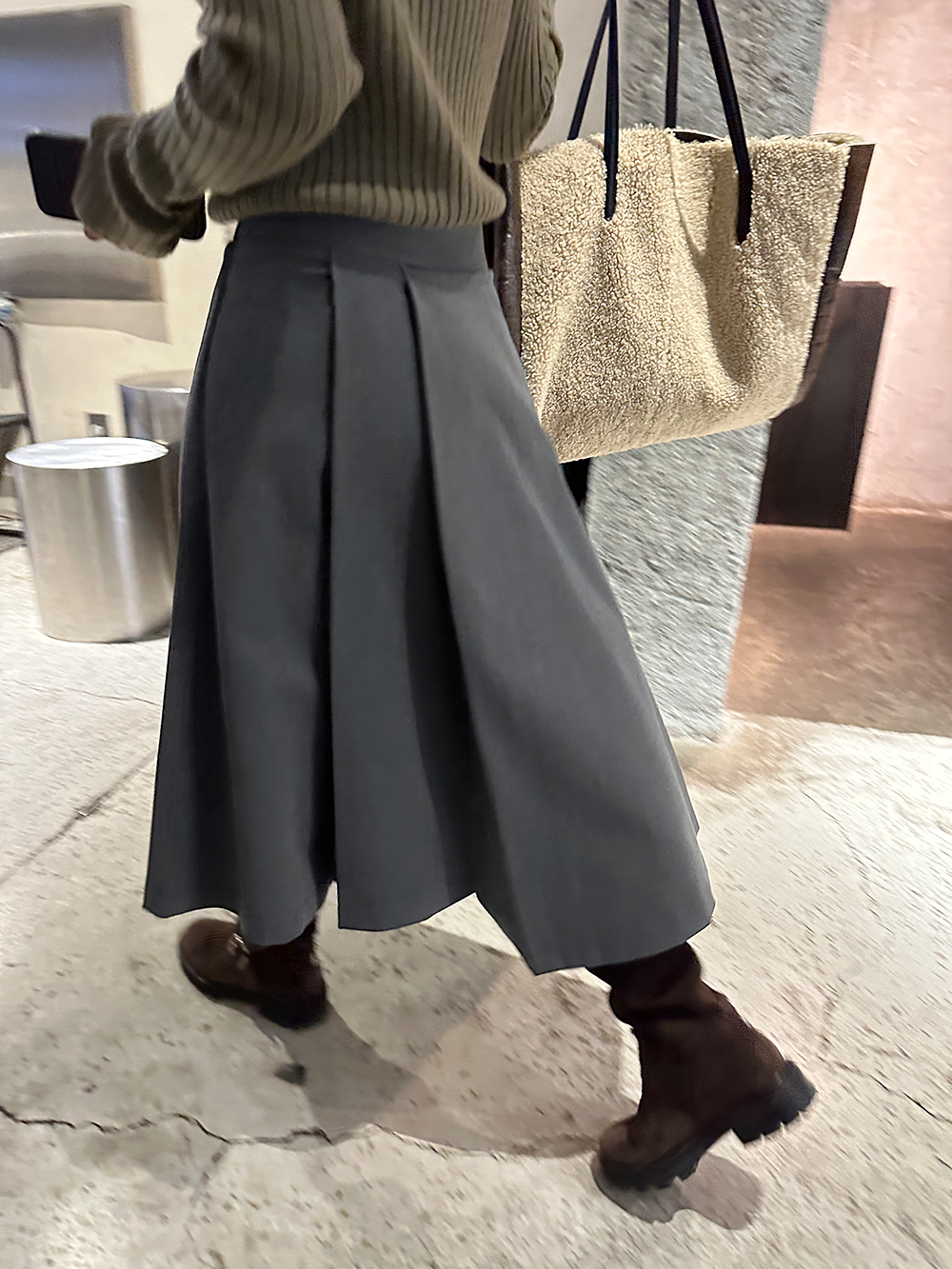 アシンメトリータックスカート 1265