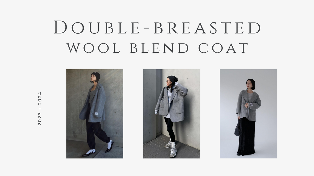【再入荷】売れ筋NO.1　 Double-breasted wool blend coat