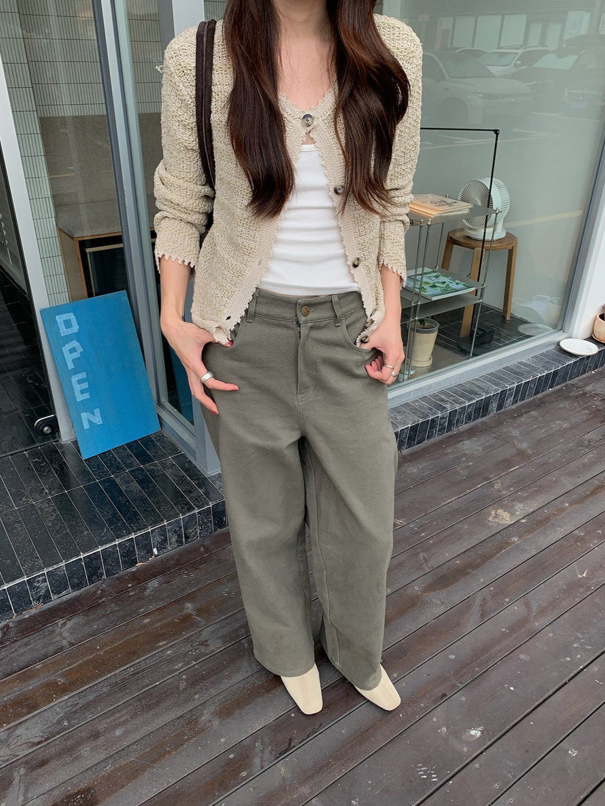 VINTAGE TEXTURED CARDIGAN 2458