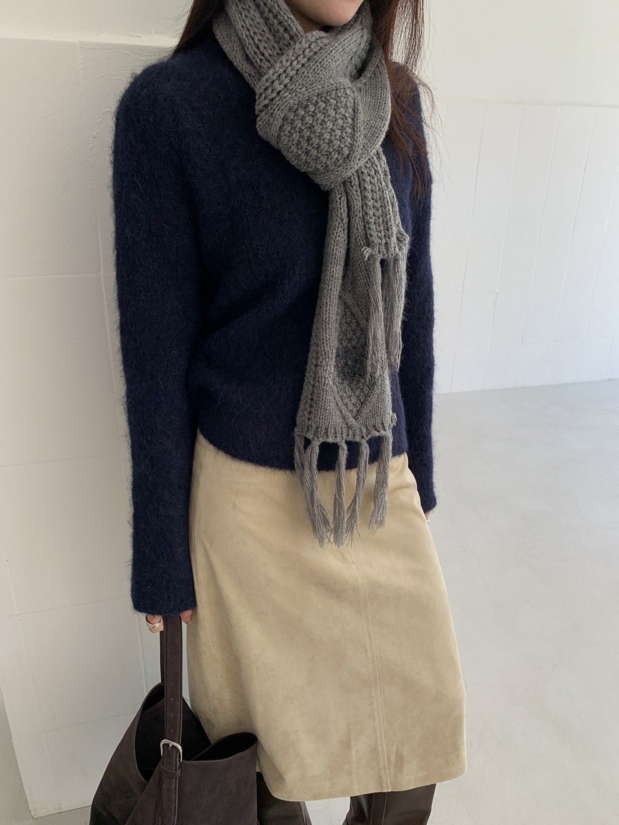 CABLE KNIT MUFFLER 2521
