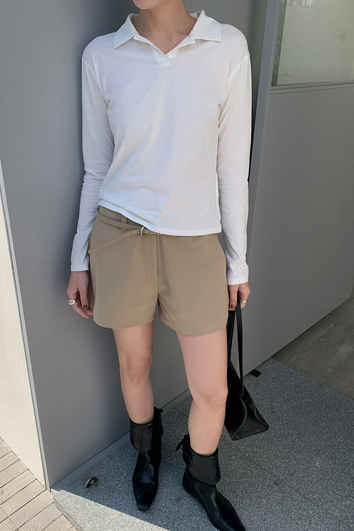 POLO COLLAR COTTON TEE 2299