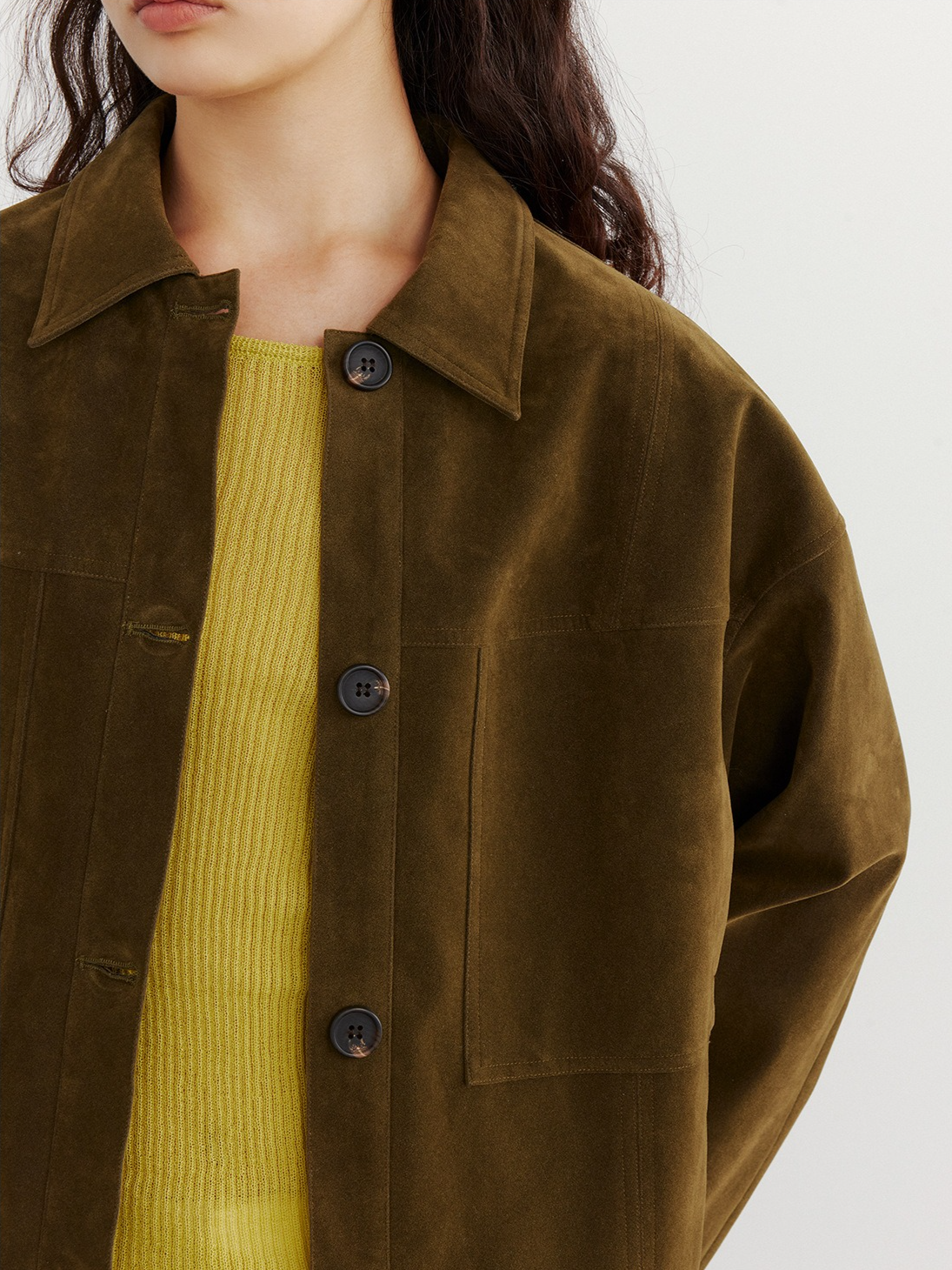 SUEDE HEM LOOP TIE JACKET 2132