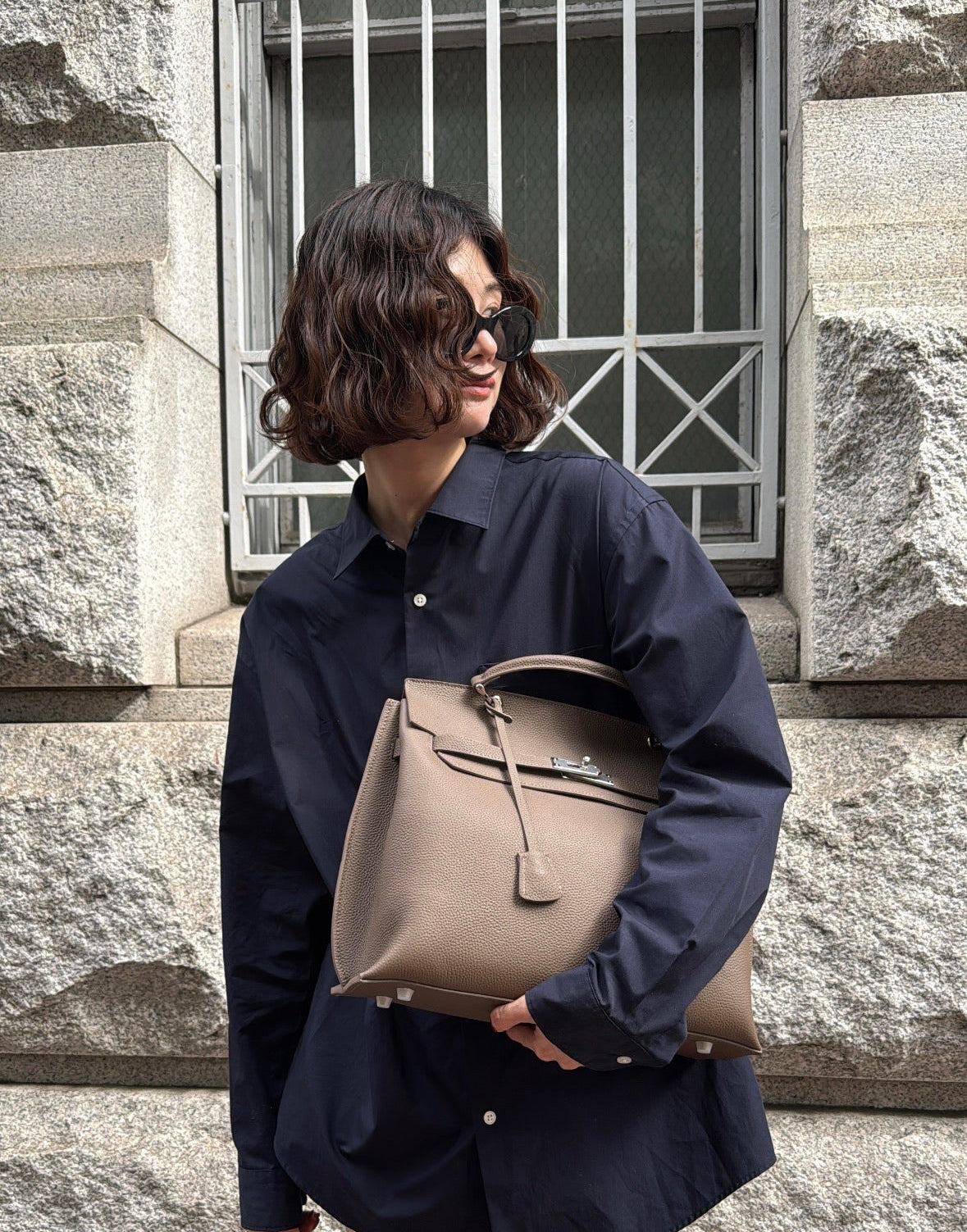 【予約商品】2WAYスクエアレザーバッグ 1911※12月中旬順次発送