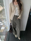 HIGH-WAIST STRAIGHT PANTS 2456