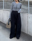 STRAIGHT WIDE PANTS 2222