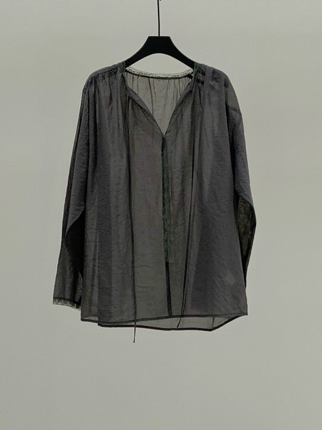 SHEER TIE-NECK BLOUSE 2131