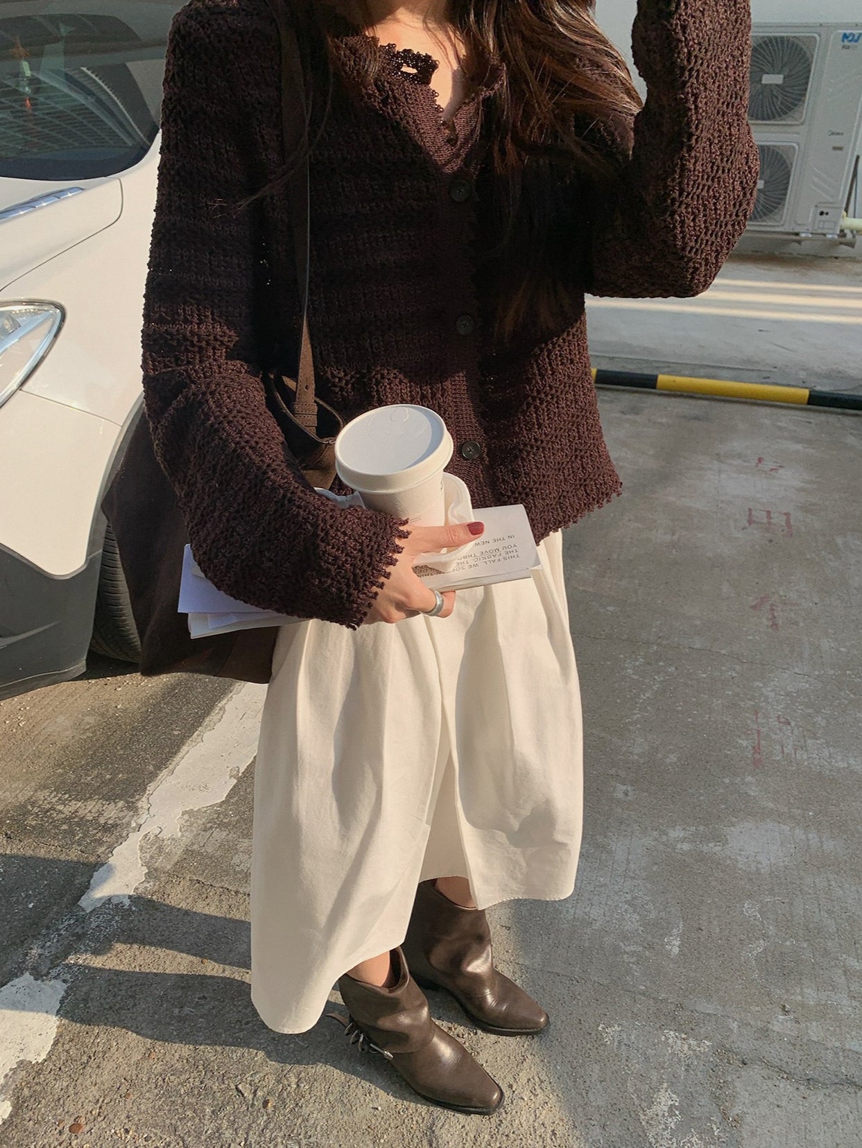 VINTAGE TEXTURED CARDIGAN 2458