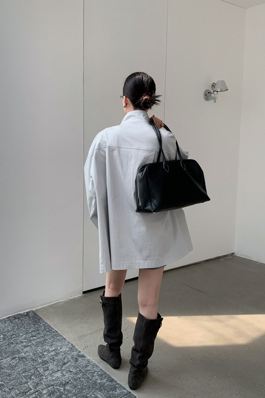 OVERSIZED STAND COLLAR JACKET 2321