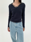 LAYERED SHEER COLLAR TOP 2124